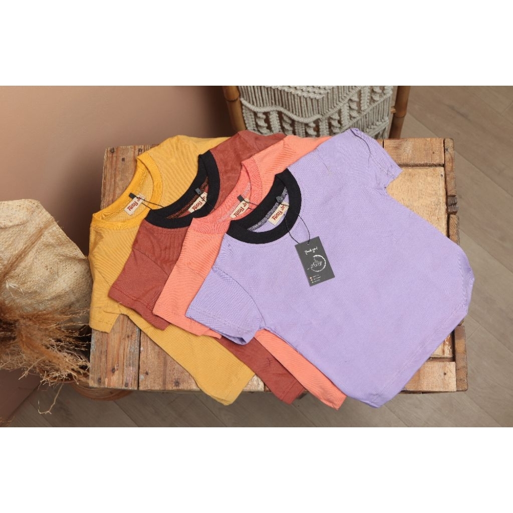 Aisy Jr. Kaos Polos Anak katun combed