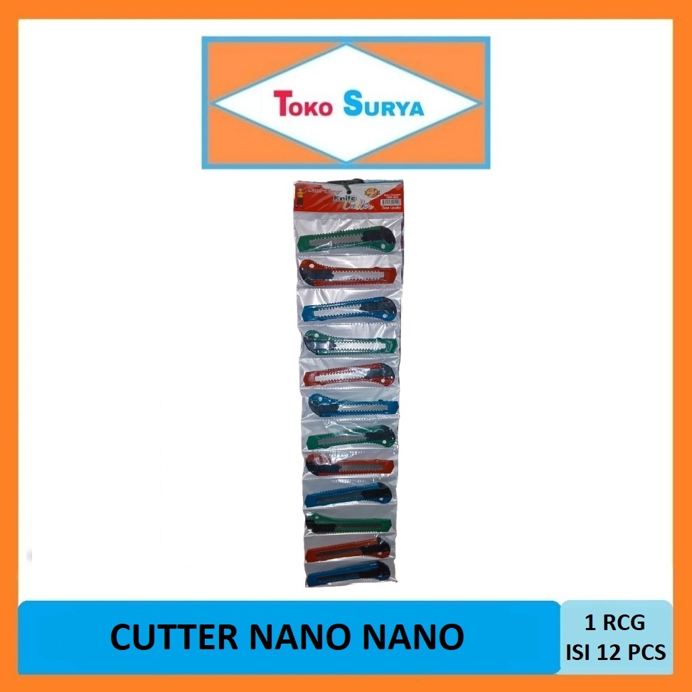 

Cutter Nano Nano Pisau Cutter Murah 1 Renceng x 12 Pcs