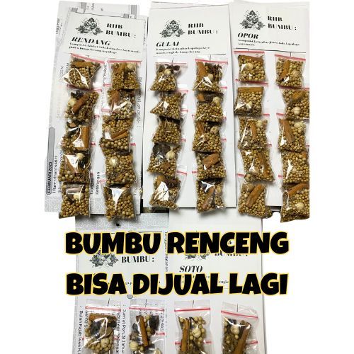 

ANEKA BUMBU REMPAH DAPUR RENTENG BISA DIJUAL LAGI SOTO, GULAI, SOP,KAPULAGA,PALA,JINTEN,BUNGA LAWANG DLL