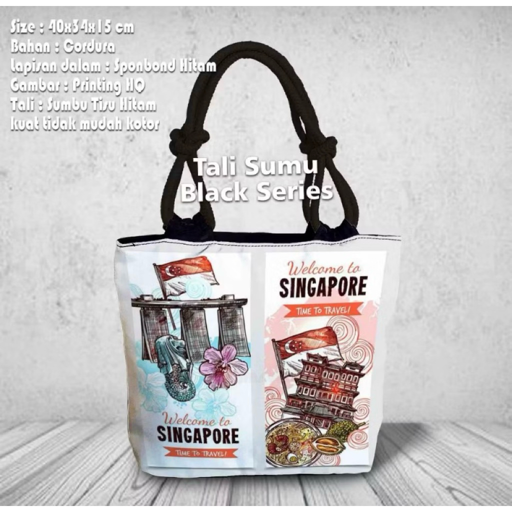 Tas Sumbu Singapore | Tas Oleh Oleh Singapore | Tas Singapore | Tas Singapura | Totebag Singapore