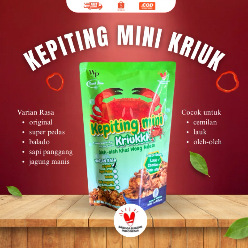 

Snack Seafood | Kepiting mini kriukk