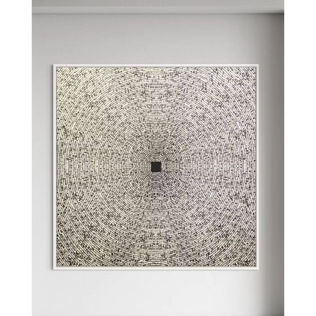 Lukisan Abstrak Kabah 120x120cm Kanvas Akrilik