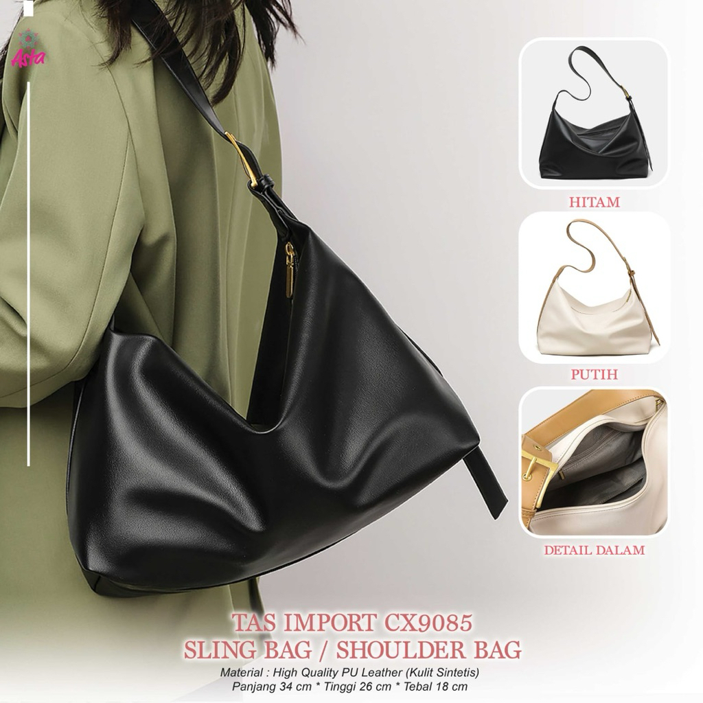 tas import cx9085 by asta / shoulder bag / tote bag import / tas selempang import / tas bahu import 