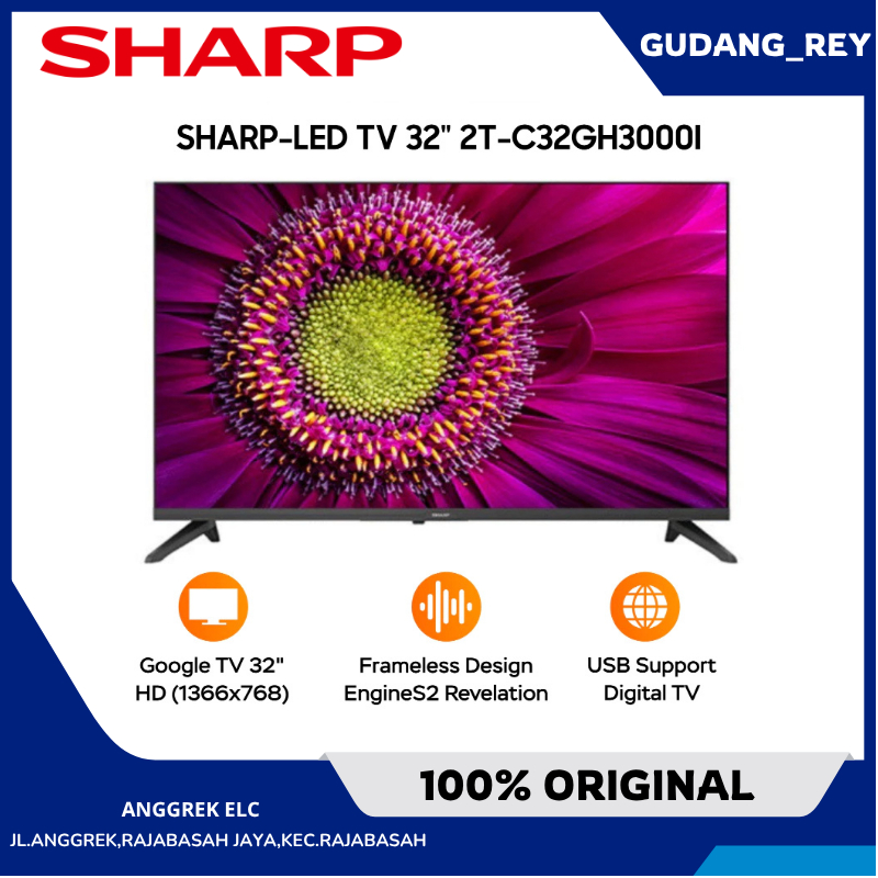Sharp digital tv 32gh Android tv 32 inch sharp google tv GARANSI RESMI