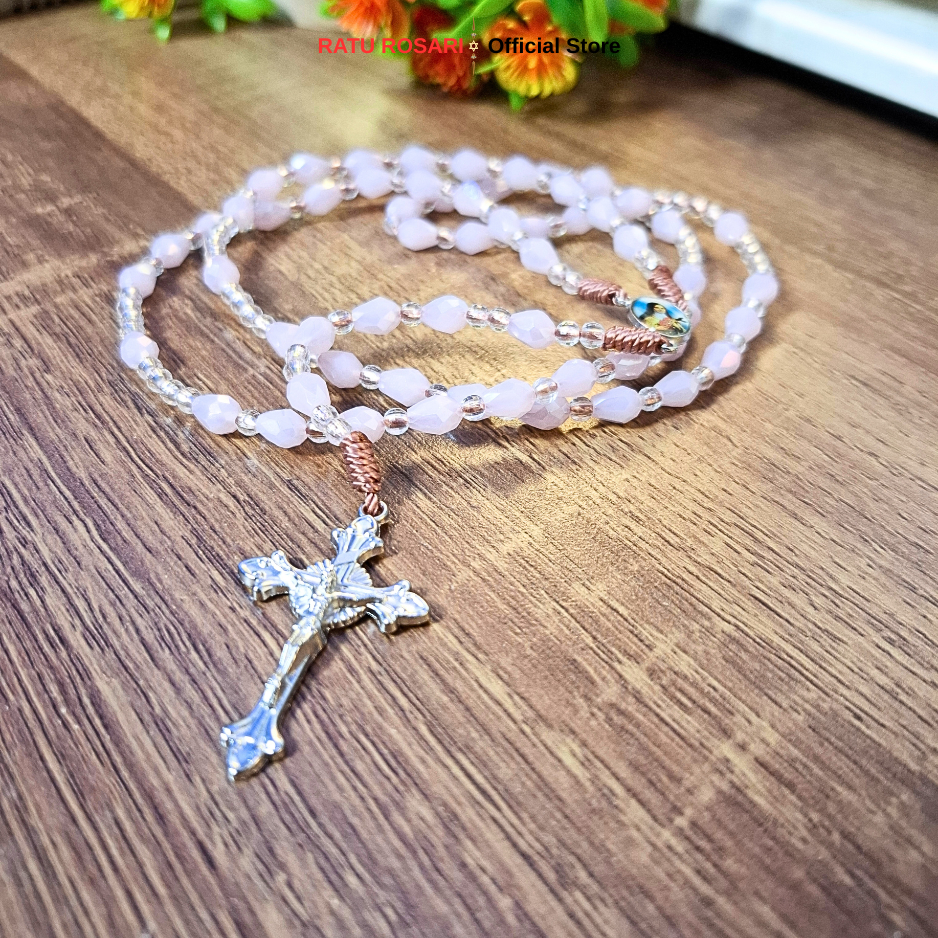Rosario Ceko Tetes Original / Rosario Katolik Kristal Ceko Tetes / Rosario Katolik