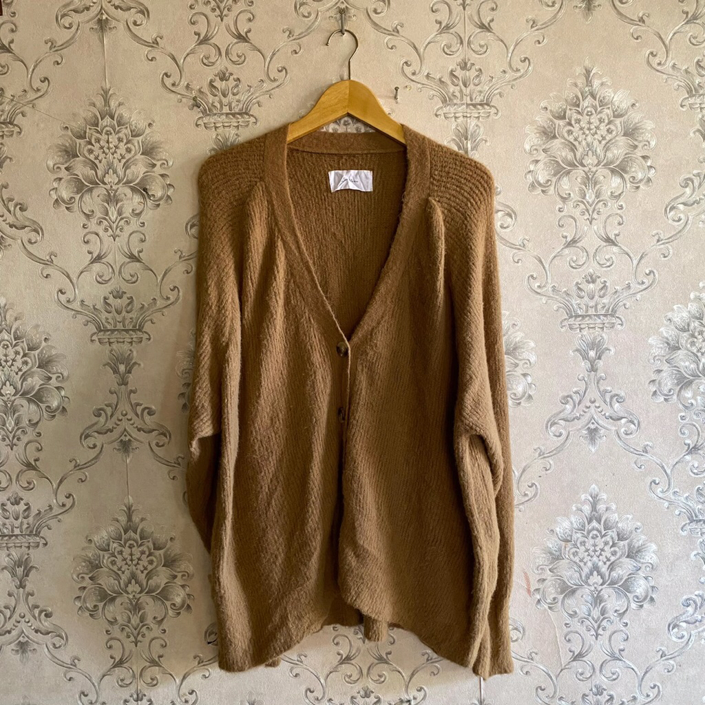 Cardigan fuzzy/knit fuzzy bulu /sweater fuzzy/fuzzy bulu premium/rajut fuzzy premium