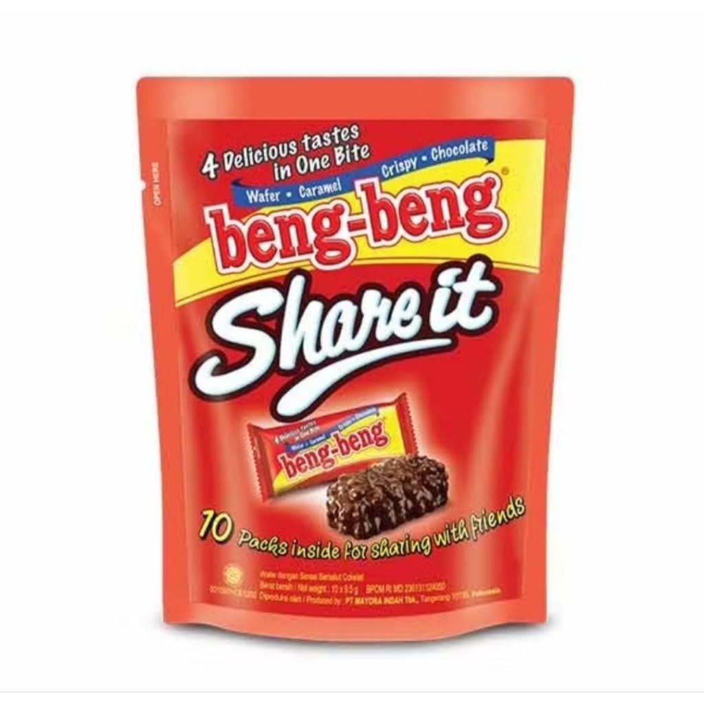 

beng beng share it pouch 80 gram isi 10 bungkus @8 gr | beng beng wafer | wafer cokelat caramel