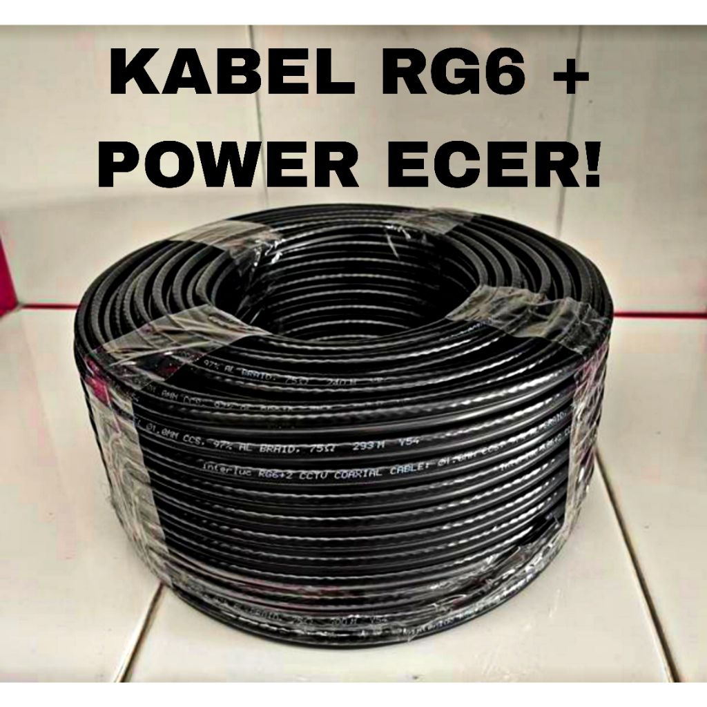 KABEL CCTV RG6 + POWER ECER||KABEL CCTV ECER