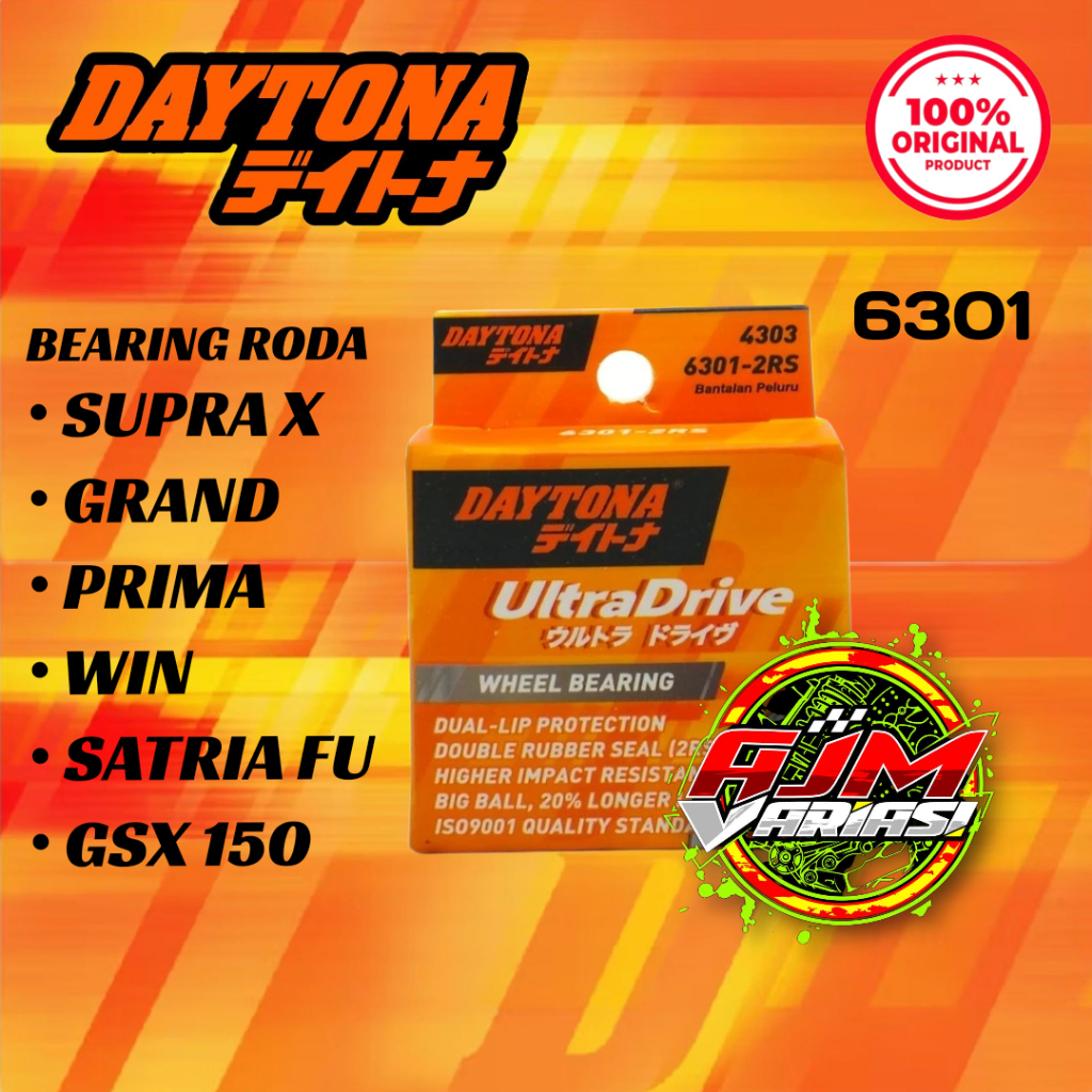 Bearing Daytona 6301 2RS Laher