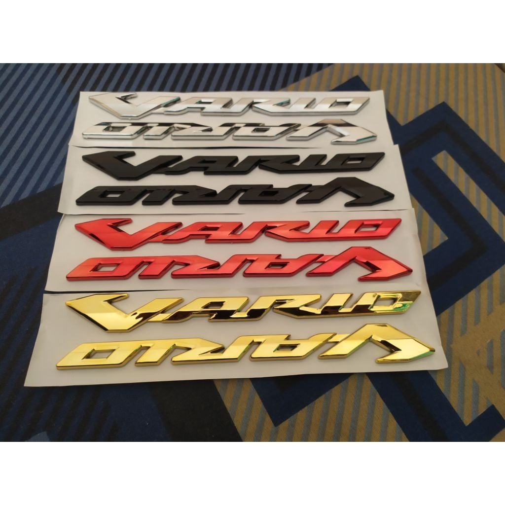 Emblem Honda Vario Timbul 3D - Logo Emblem Vario 125 150