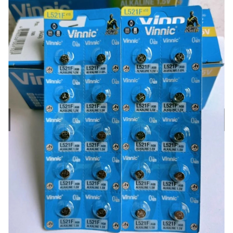 Baterai Jam Tangan Vinnic L521F 521 379 Original
