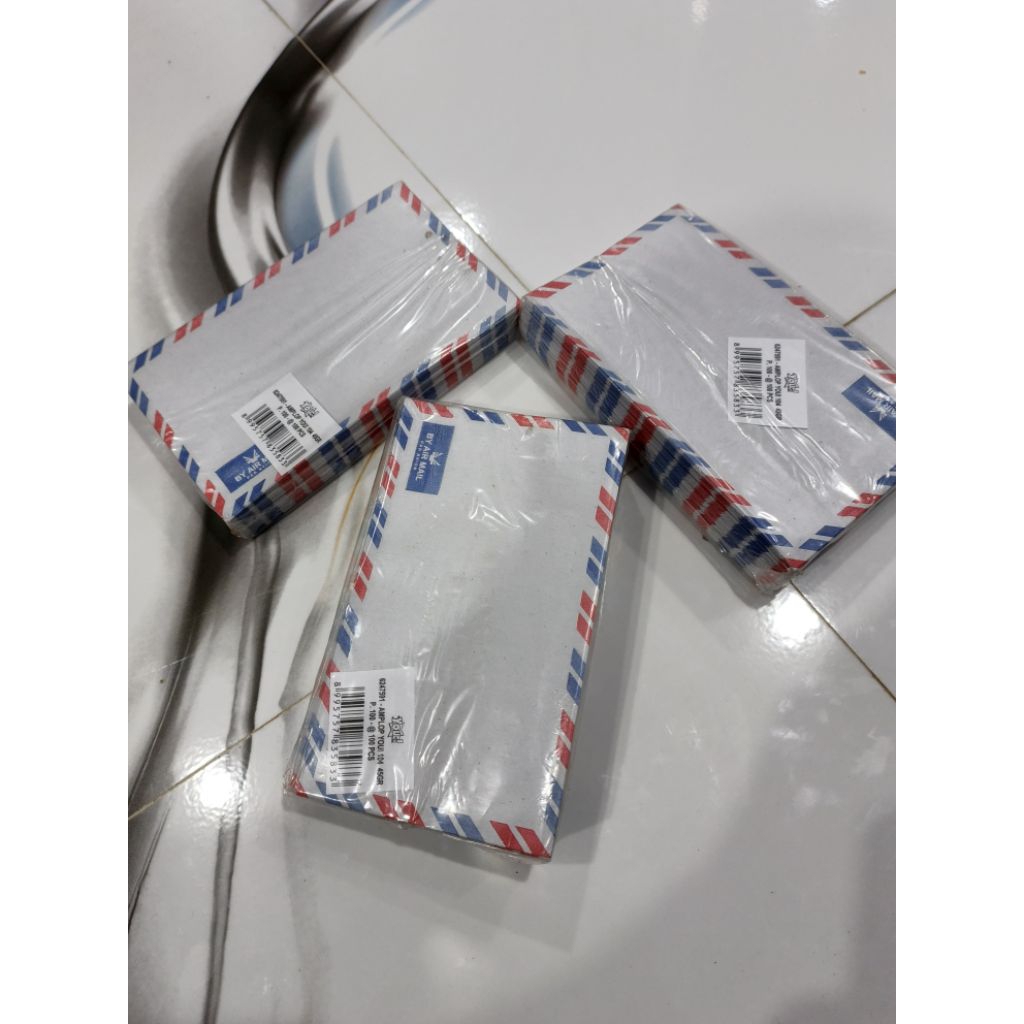 

( 1 pak isi 100 ) amplop air mail you