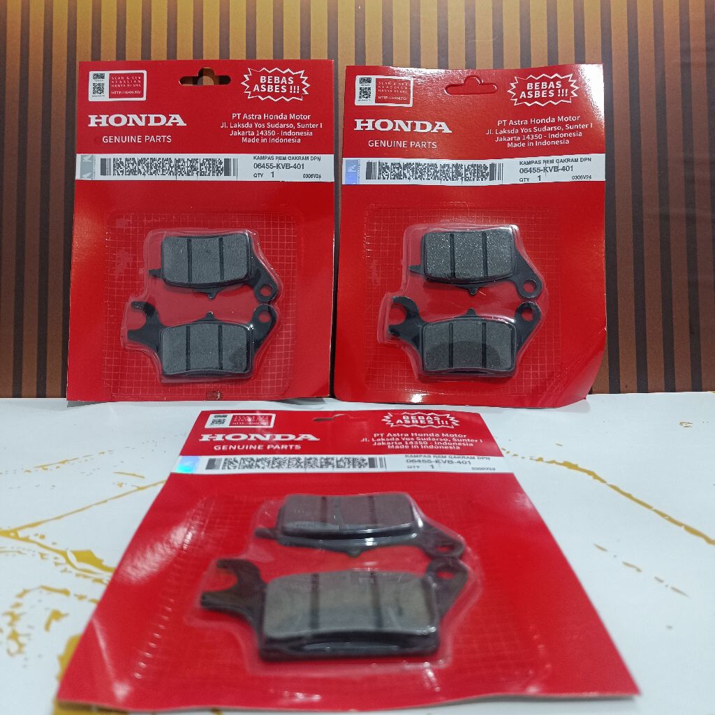 Dispad Kampas Rem Depan (Discpad)  KVB Kampas Rem Honda Beat, Vario, Scoopy