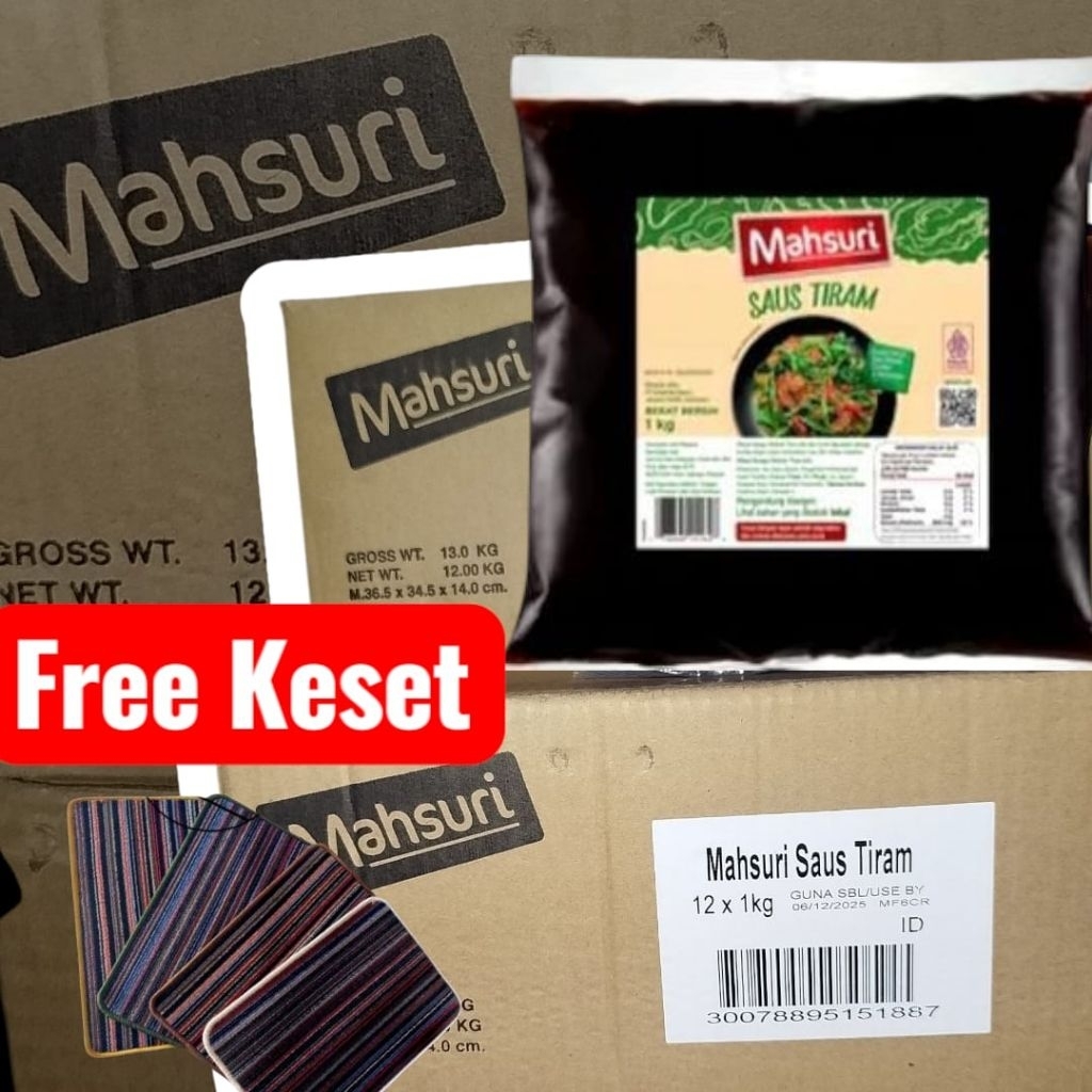 

OYSTER SAUCE MAHSURI 1 DUS ISI 12 PCS Exp 26 05 2026 PROMO FREE KESET