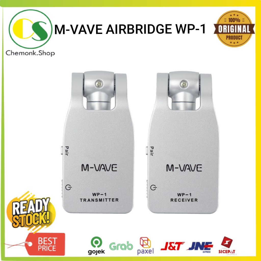 Jack Gitar Wireless 2.4Ghz M-Vave AIRBRIDGE WP-1 Guitar Sound System / CUVAVE / Muslady