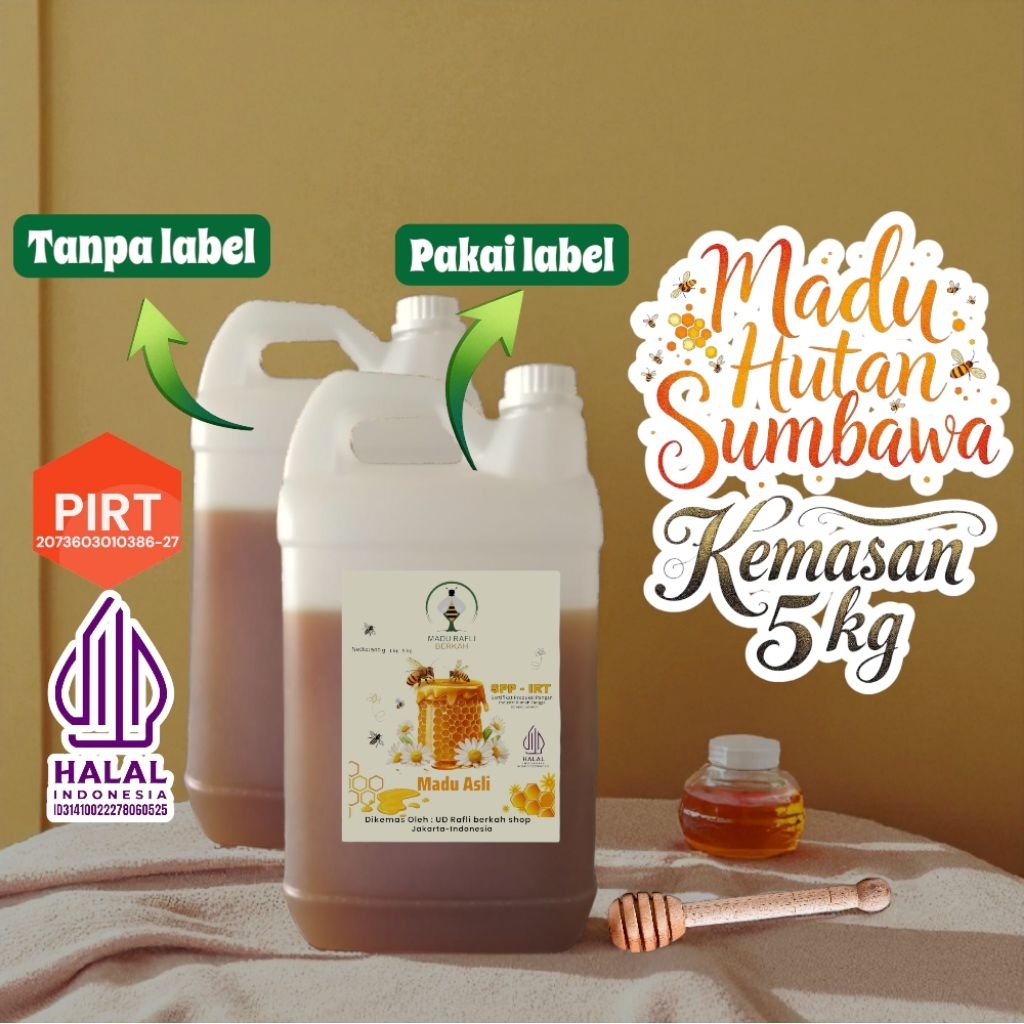 

madu sumbawa ntb kemasan 5kg asli dari hutan sumbawa original