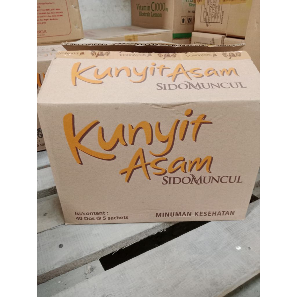

Kunyit asam Sidomuncul 1 karton 40dus@5sachet