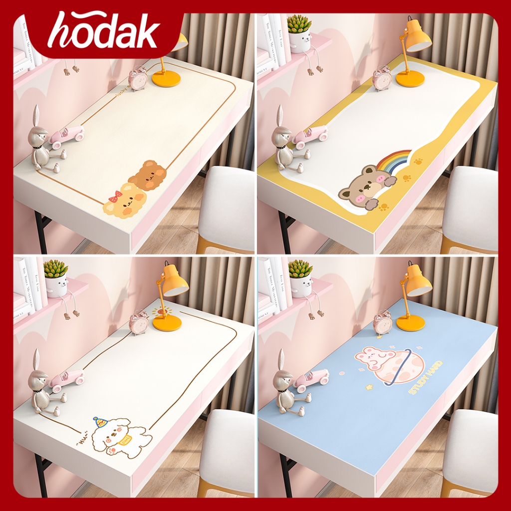 Hodak Taplak Meja Anak Karakter Lucu PVC Anti Air -Alas Belajar Estetik Bisa Custom Ukuran & Desain