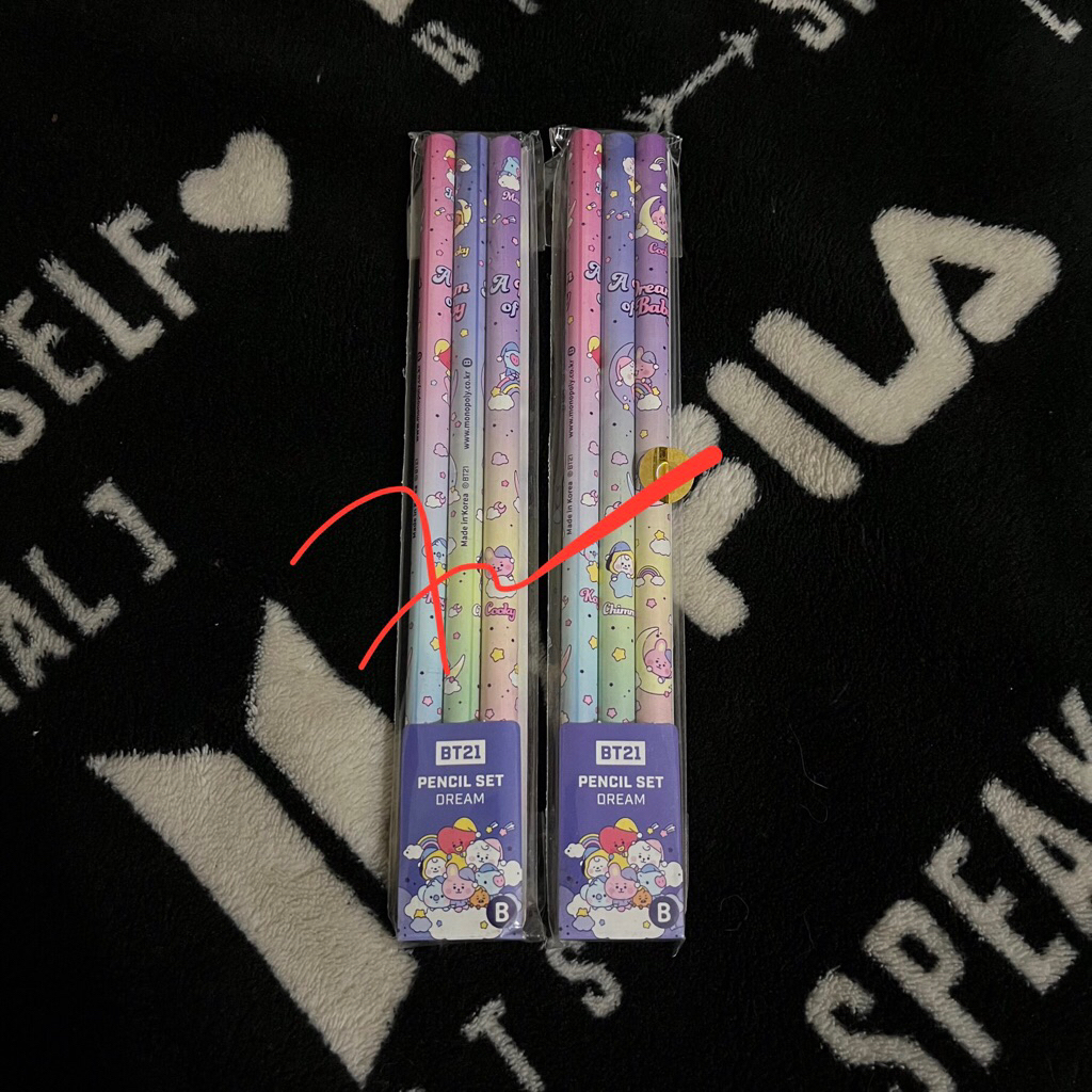 

[Ready Stock] Official BT21 Pencil Set Dream