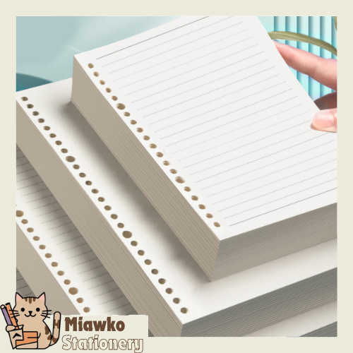 

Notebook refill Line & Blank KERTAS ISI BINDER A5/B5/A6/A7 LOOSE LEAF 6/20/26 LUBANG