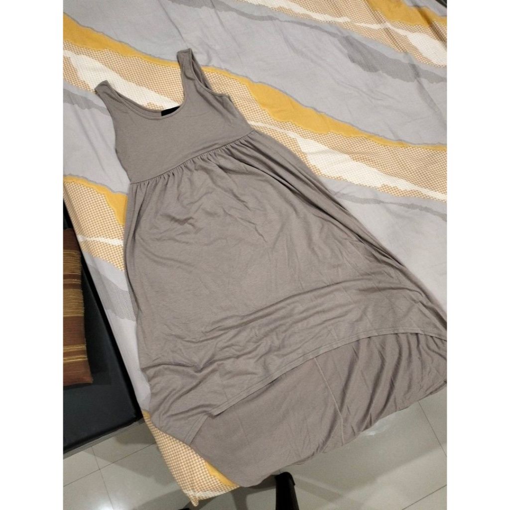 Tank Dress Grey High Low [PRELOVED]
