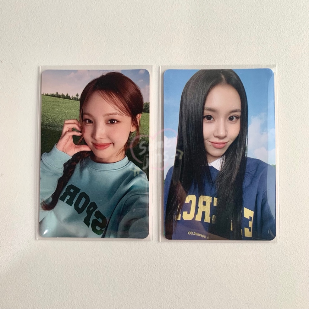 Twice x richeese factory benefit photocard nayeon chaeyoung pc collab Indonesia chicken