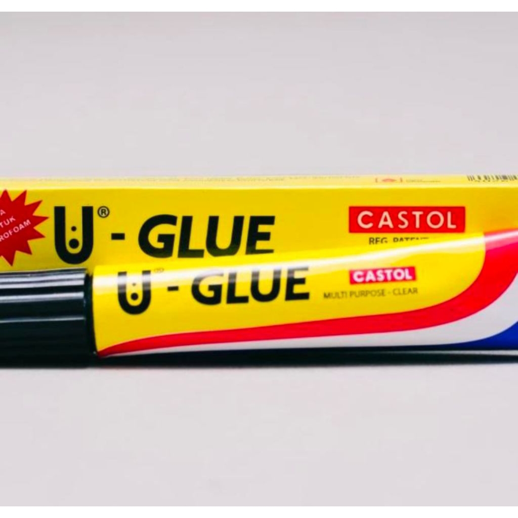 

lem u-glue castol 20cc / uhu/styrofoam/plastik/kaca/porselen
