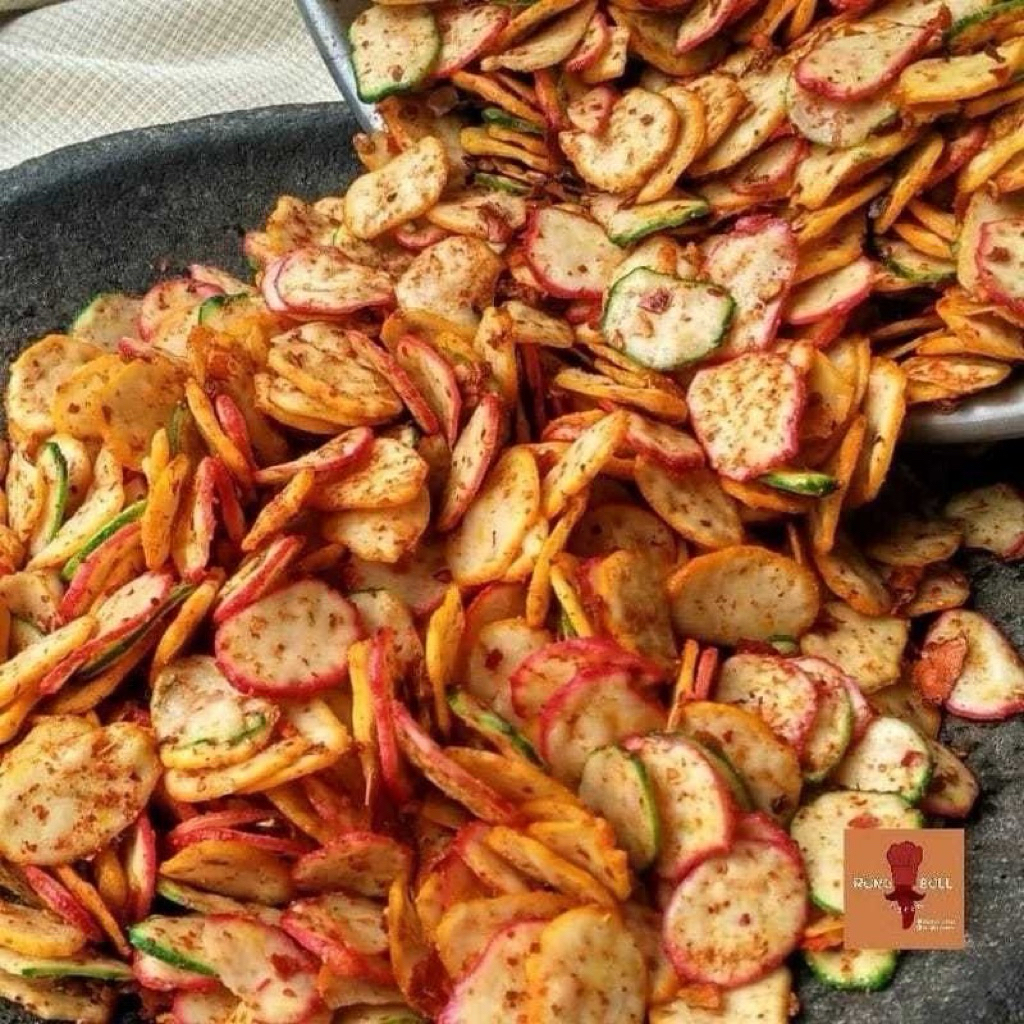 

kerupuk seblak bantet kering pedas gurih