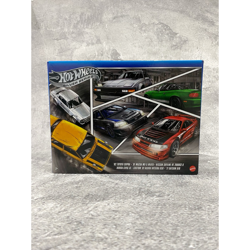 Hot Wheels Silver Series Japanese Car Culture Theme JDM Multipack 2025 New Loose (Mazda MX-5 Miata, 