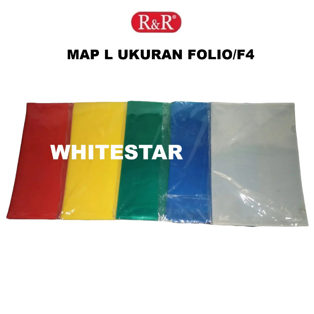 

map plastik L / clear sleeve r&r - ukuran / uk. F4