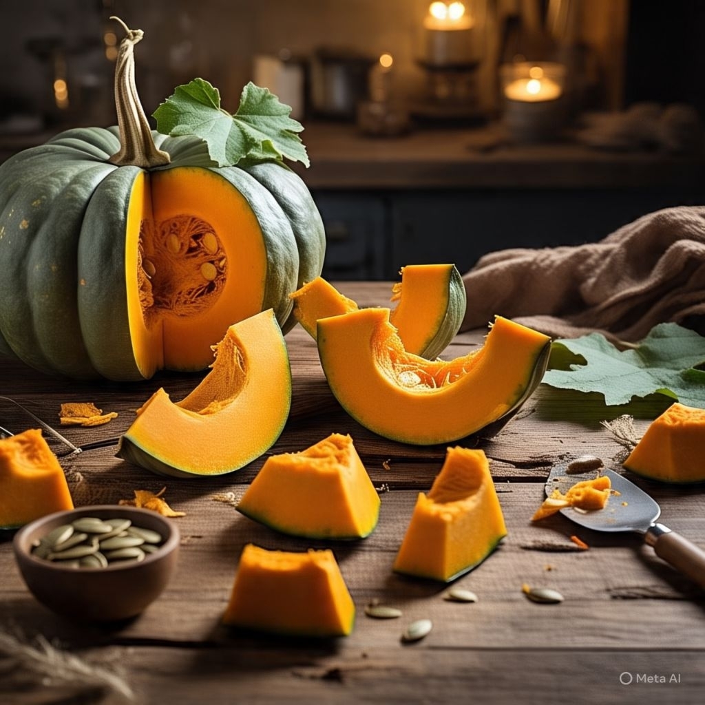 10 BUTIR BENIH LABU KABOCHA HIJAU