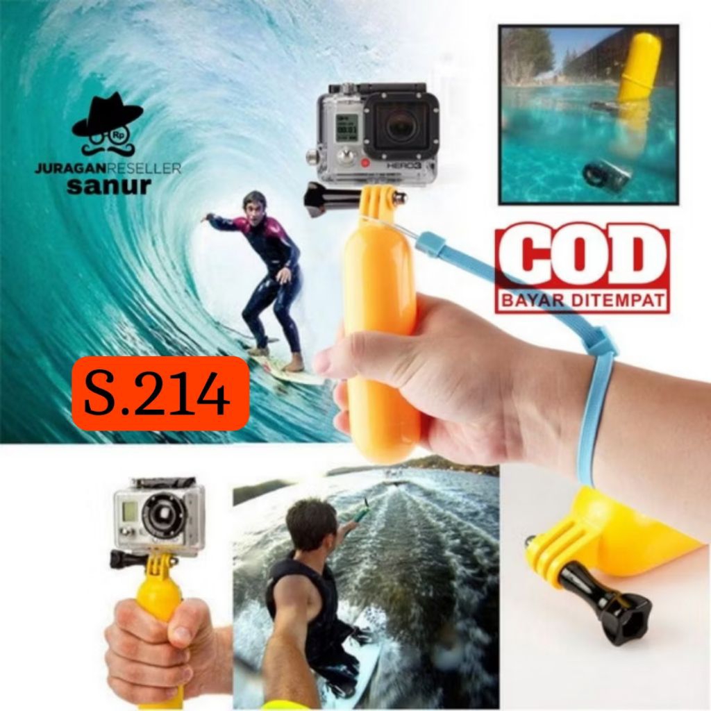 Pelampung Gopro Floating Bobber Action Camera Xiaomi Yi SJCAM Gopro