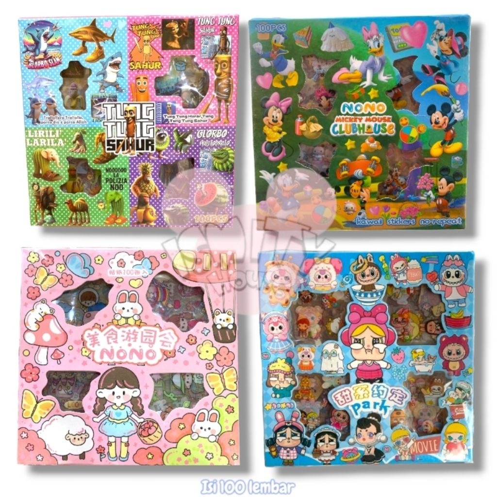 

Stiker Botol karakter isi 100pc