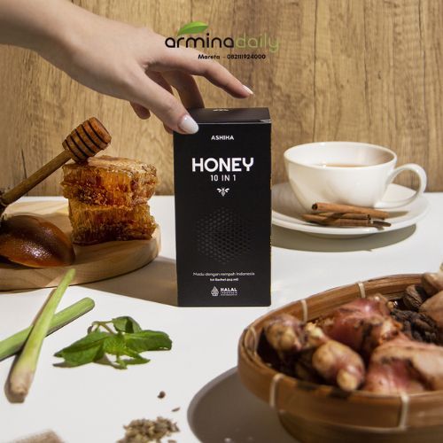 

Ashiha Honey 10 in 1 Madu Sachet Asli - 1 Box Isi 10 Sachet
