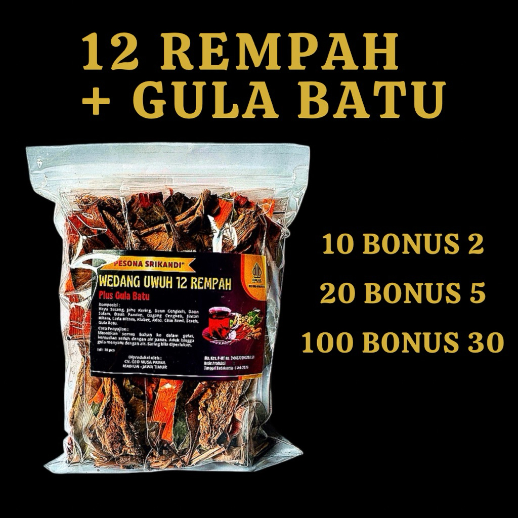 

Ecer Wedang Uwuh 12 Rempah Pesona Srikandi