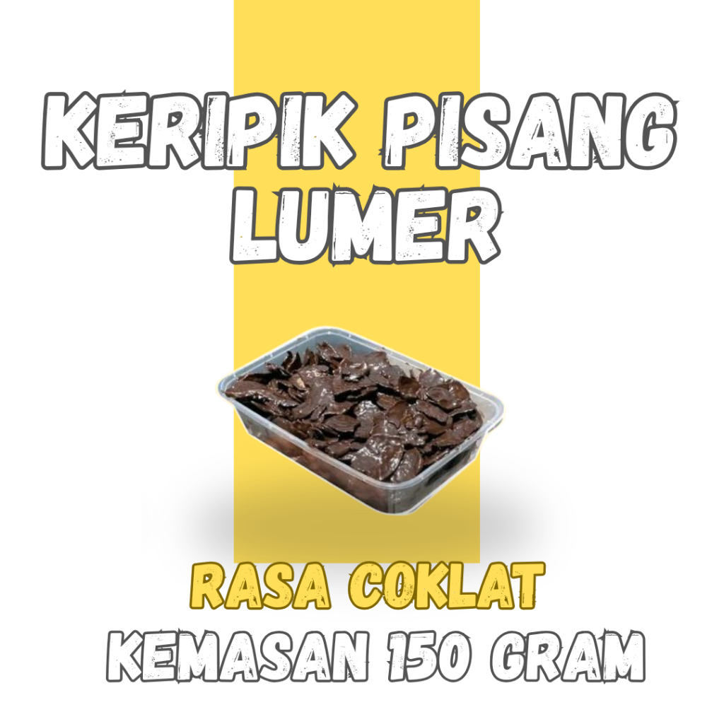 

KRIPIK PISANG COKELAT LUMER | 150 GRAM Keripik Makanan Taro Food Manis Matcha Snack Tiramisu Cemilan Chips
