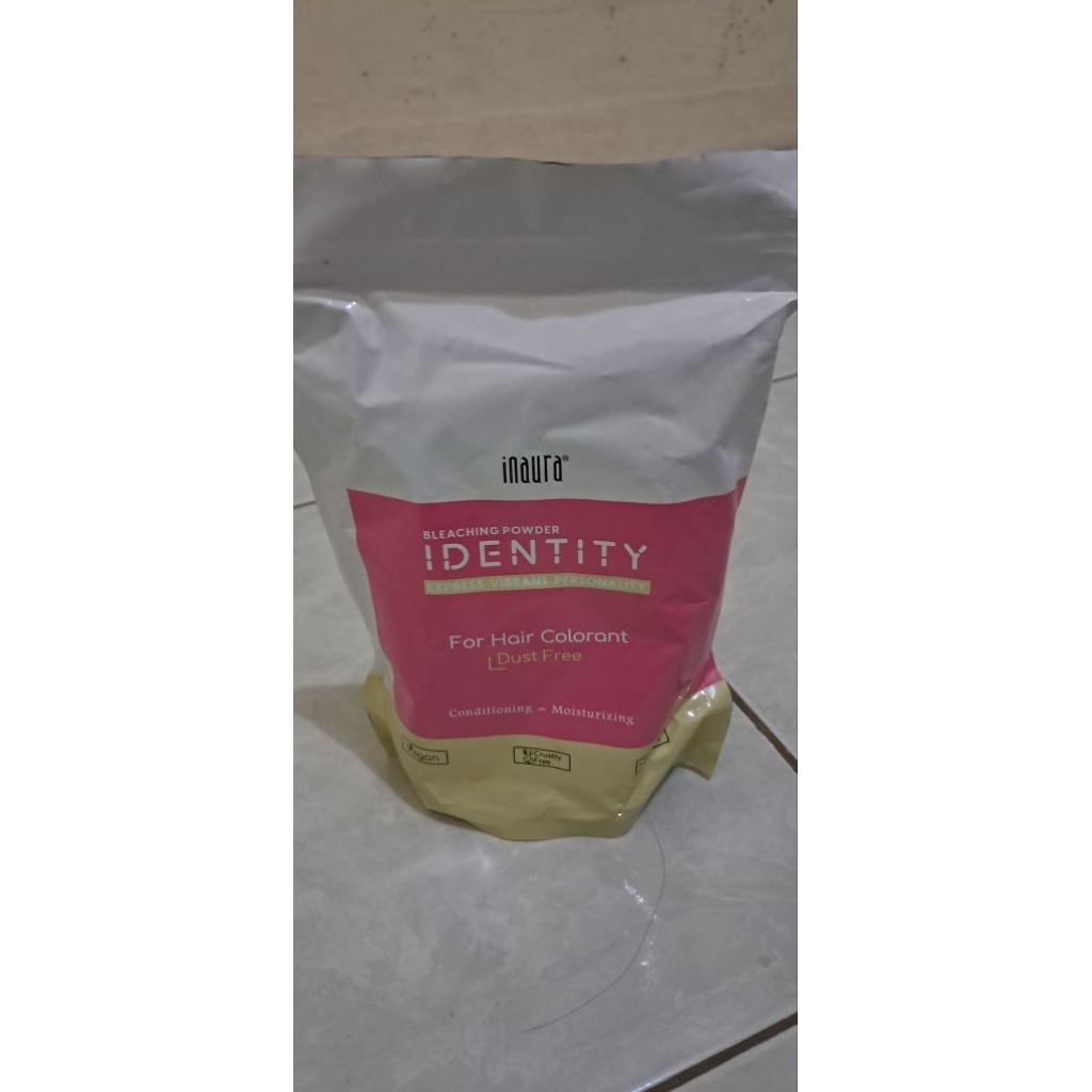 Bleaching Bubuk Rambut Inaura Identity | Pengangkat Warna | Dust Free | Vegan
