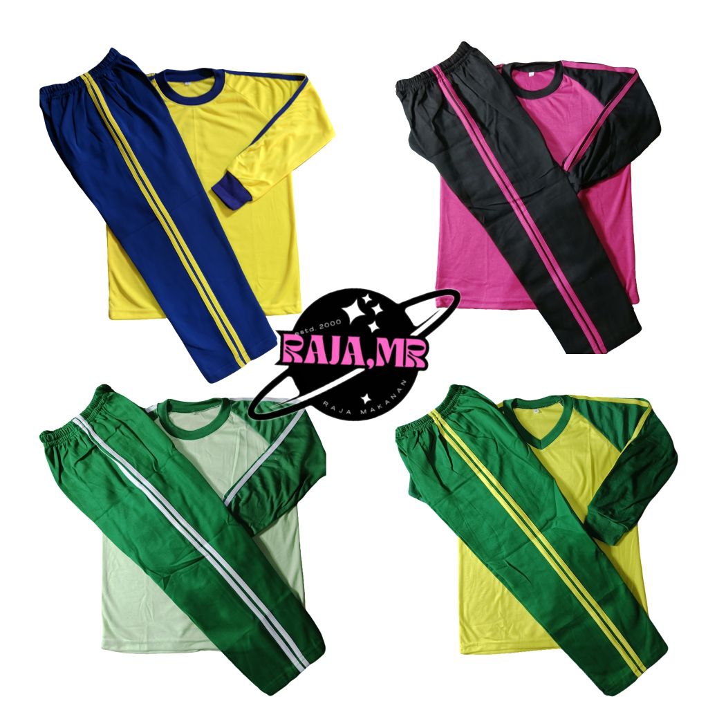 baju olahraga 1 stel lengan panjang