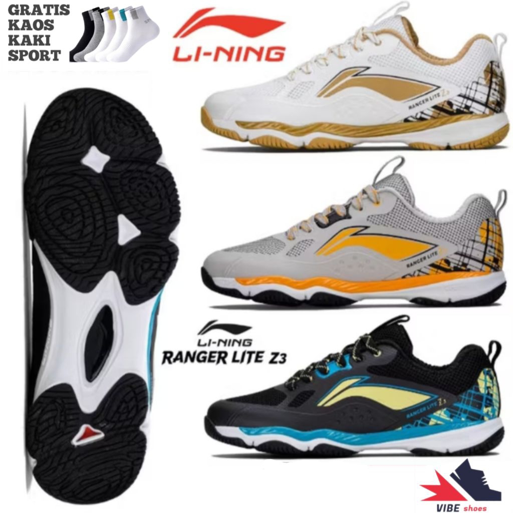 LI-NING RANGER LITE Z3 AYTU035 non marking badminton shoes-sepatu badminton original li-ning