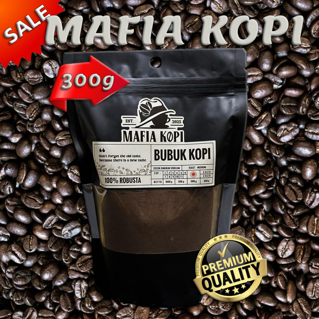 

[Mafia Kopi] BUBUK KOPI HITAM 300G GIRAS PREMIUM