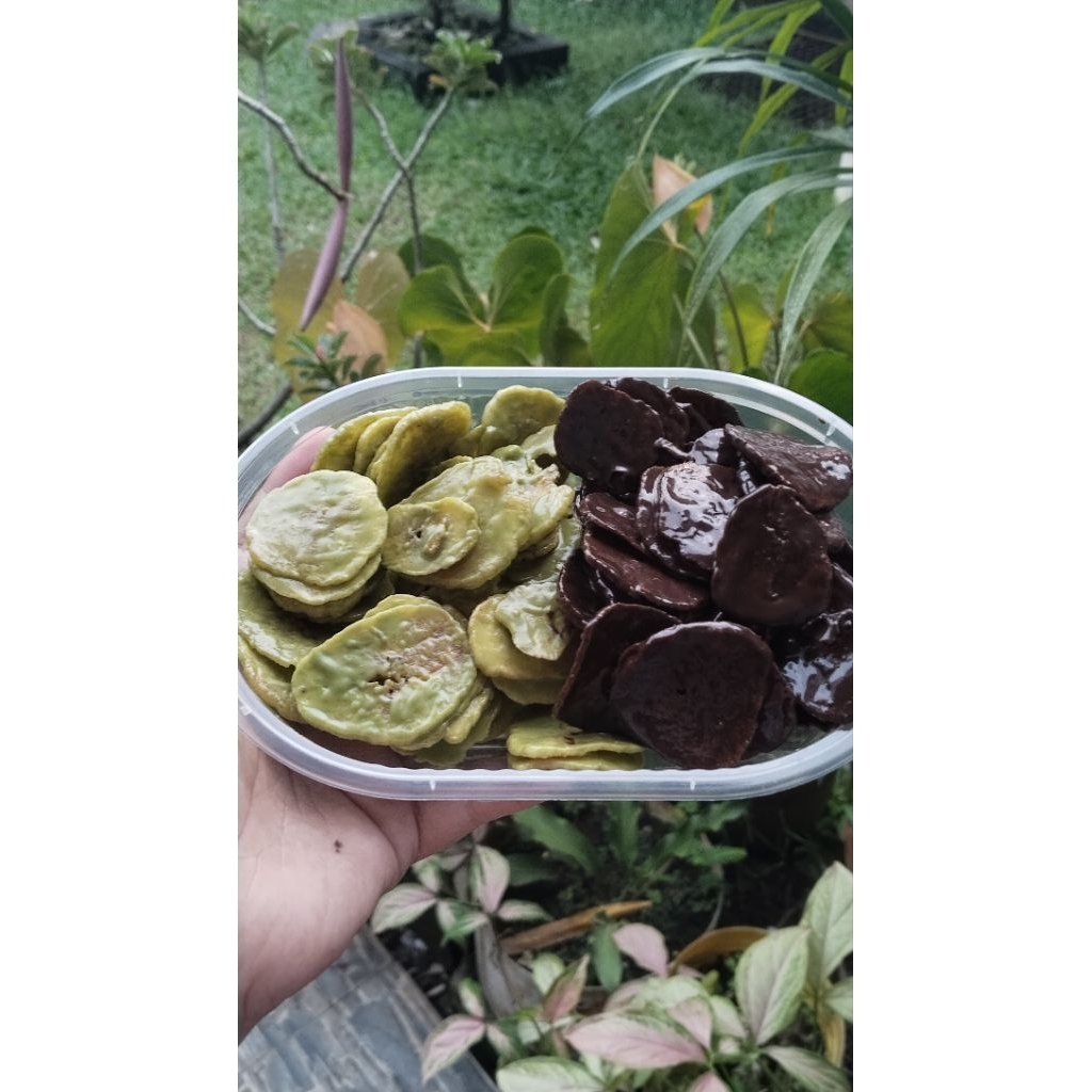 

keripik pisang lumer varian mix matcha & coklat 140gr by kedai ryu