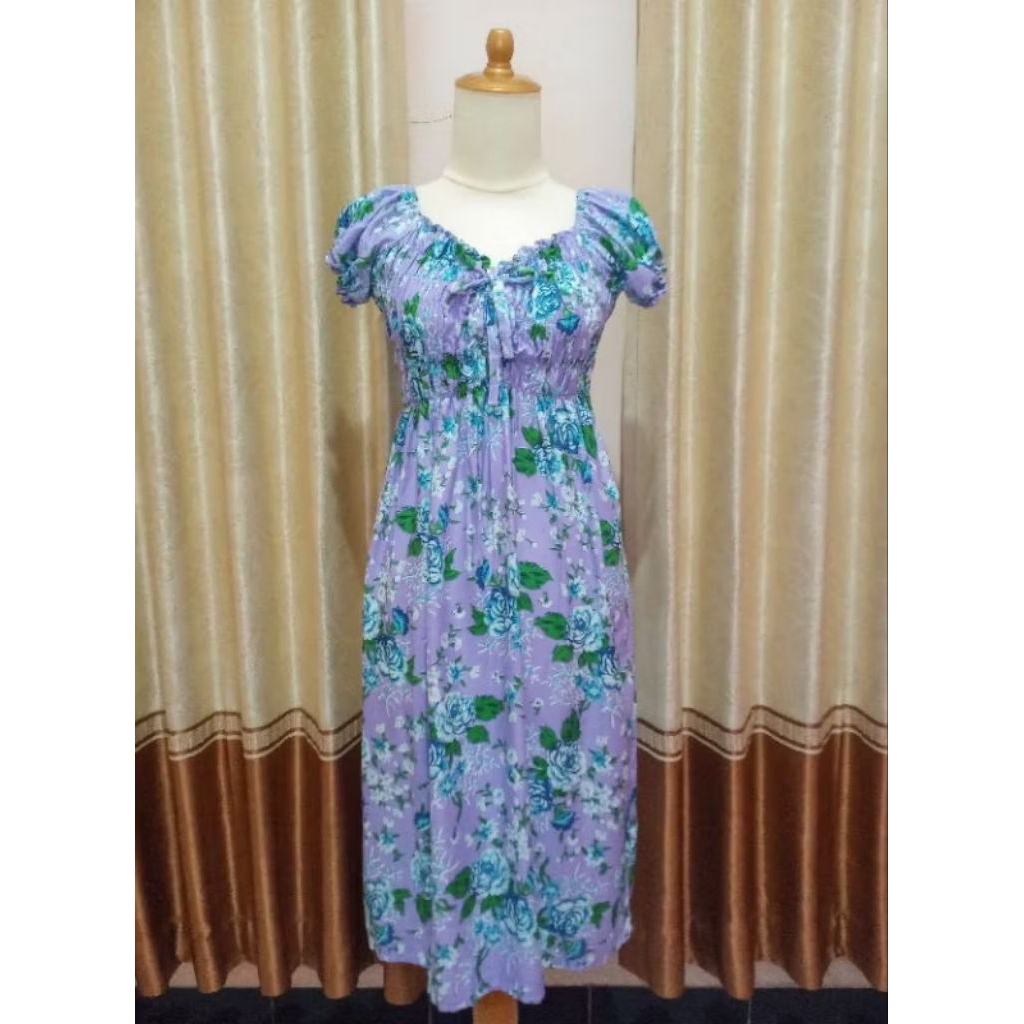 Daster Kekinian Terbaru |dress yukensi smoke | Daster Viral | Daster Rayon Remaja Motif Terbaru 2024