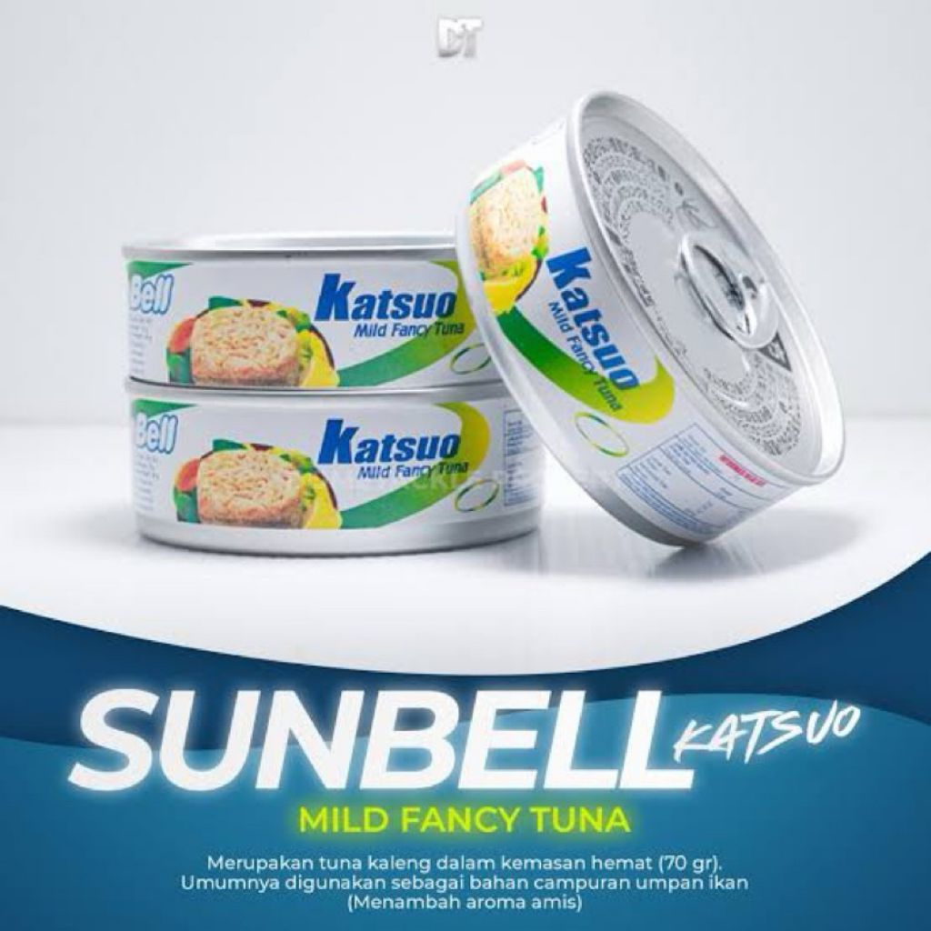 

Sunbell katsuo tuna in oil- umpan ikan kaleng 70 gr