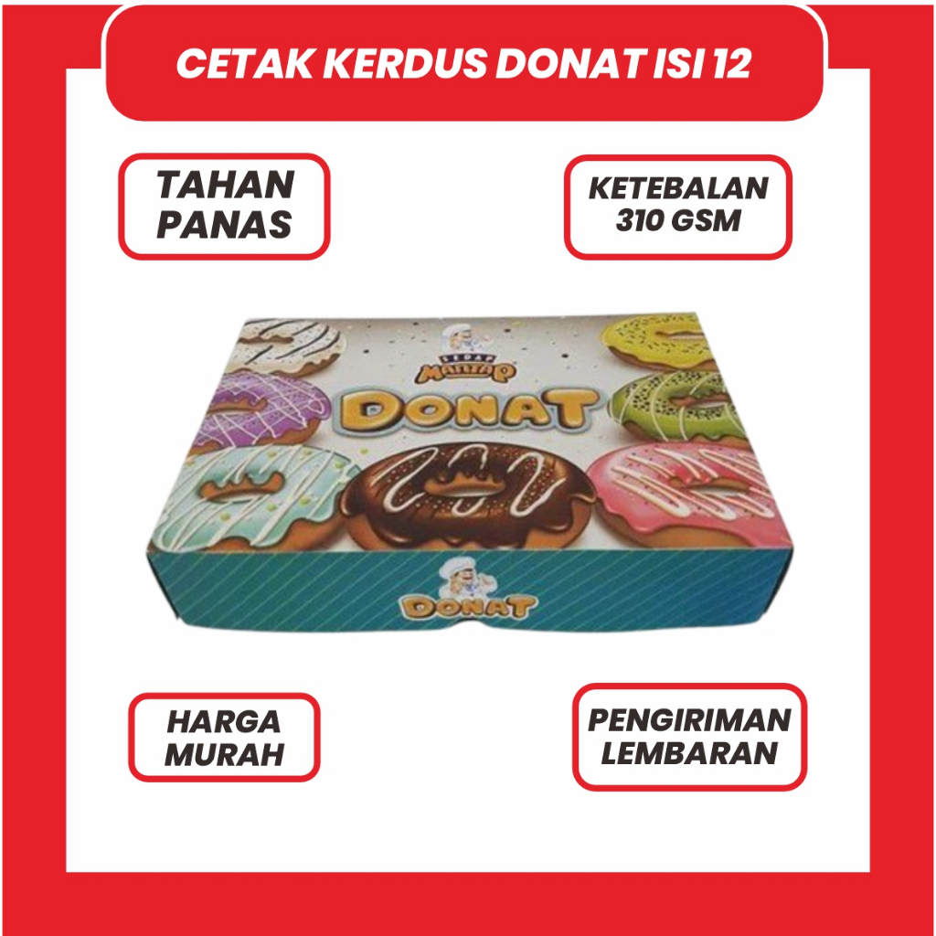 

CETAK KERDUS DONAT ISI 12 FULL COLOUR + LAMINASI