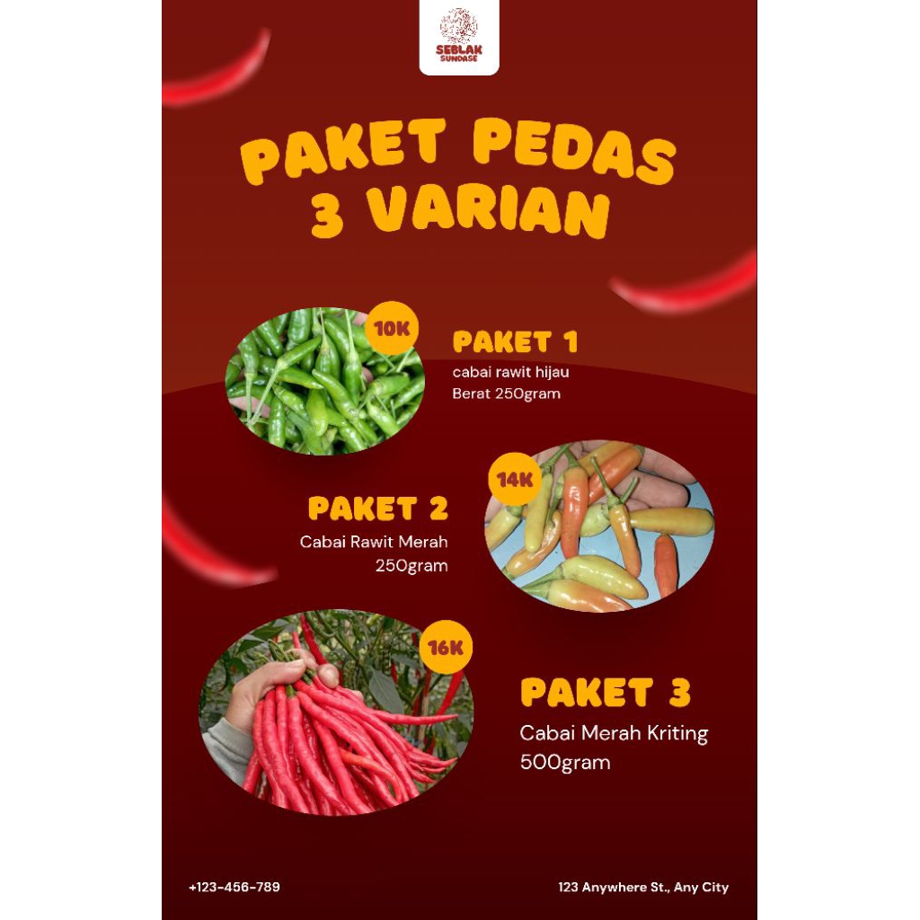 

Paket Pedas 3 Varian Cabai Murah Meriah