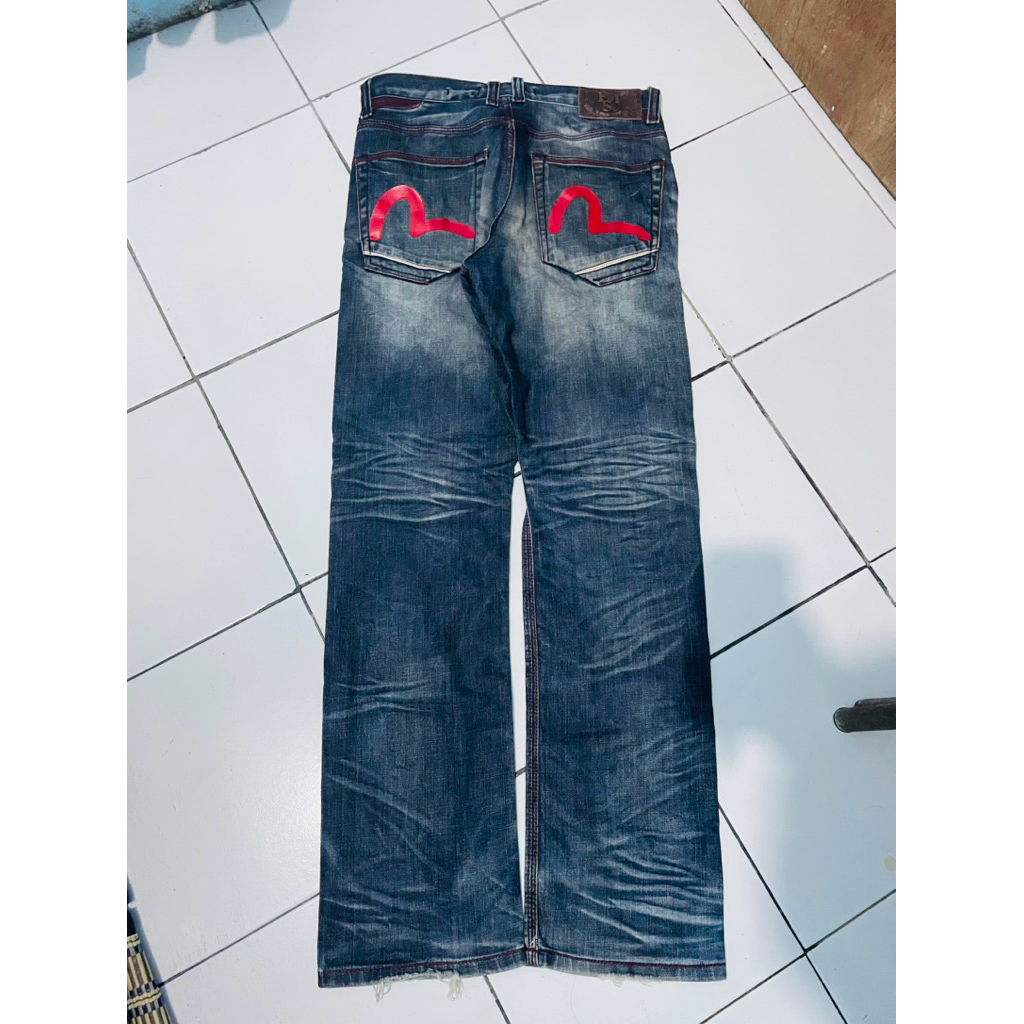 JEANS EVISU GENES STRAIGHT SZ 34