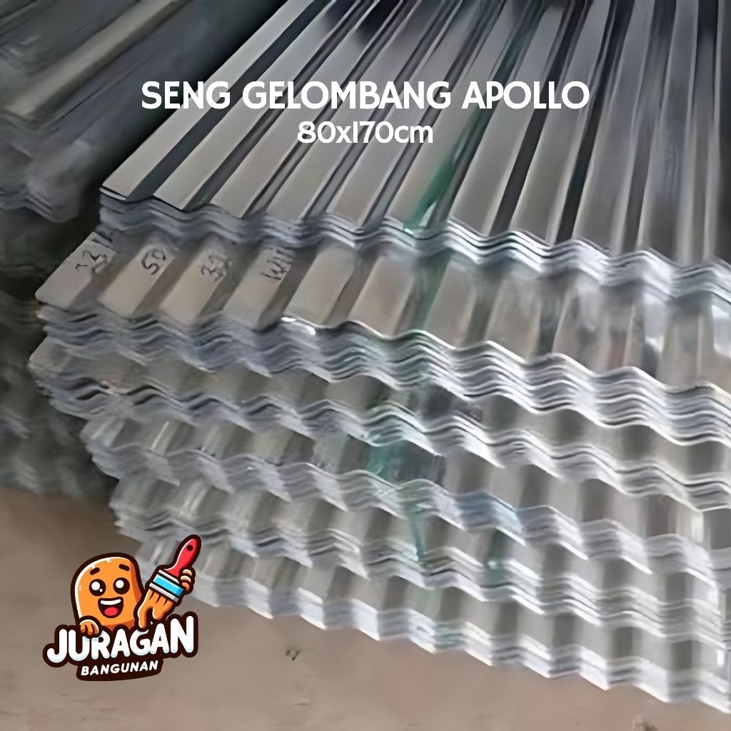 Seng Gelombang APOLLO | Seng Apollo | Atap Rumah 80x170cm