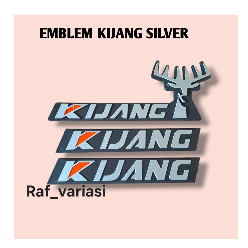 Emblem kijang grand silver / emblem kijang samping grand / emblem kepala kijang super grand / emblem