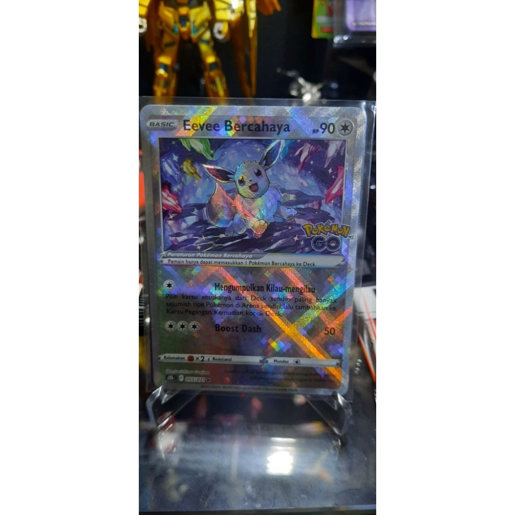 Pokemon Card Eevee Bercahaya