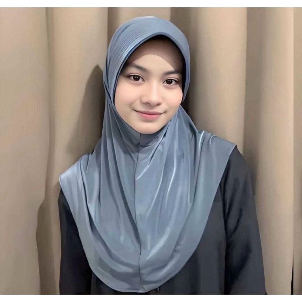 Jilbab Bergo Sport Pet Tebal/Hijab Bergo Pet Besar/Hijab Instan Menutup Dada/Bergo Pet Tebal
